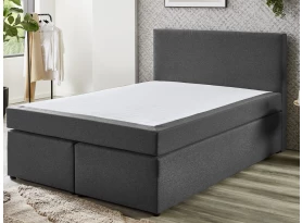Postel boxspring Aston 120x200 cm, antracitově šedá látka