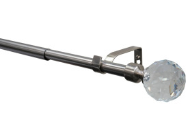 Garnýž Astra 200-350 cm, ušlechtilá ocel/sklo