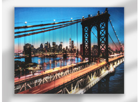 Obraz na plátně Brooklyn Bridge, 40x50 cm
