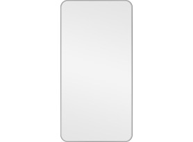 Nástěnné zrcadlo Josie 50x100 cm, stříbrné hranaté