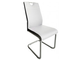Jídelní židle Rindul, bílá/černá ekokůže