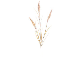 Umělá květina Větev pšenice 75 cm, krémová