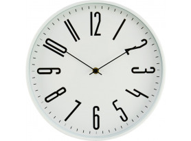 Nástěnné hodiny 30 cm, bílé
