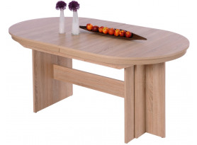 Rozkládací jídelní stůl Romy 160x90 cm, dub sonoma