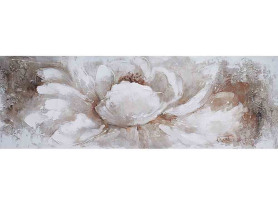 Ručně malovaný obraz Velký květ 150x50 cm, olejomalba
