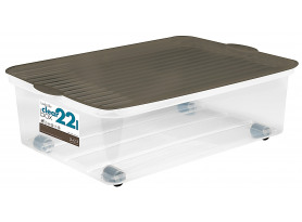 Úložný box Bedroller průhledný, 55x37,5x16 cm
