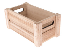 Úložný box dřevěný, 21,5x12,5x9,5 cm