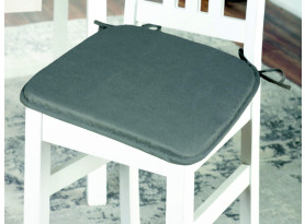 Sada podsedáků na židle (4 ks) Lola 38x38 cm, stříbrná