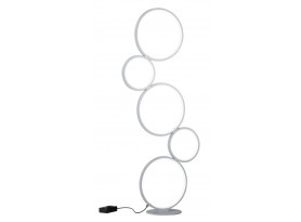 Stojací LED lampa Rondo, 5 kruhů