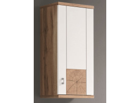 Koupelnová závěsná skříňka Spalt, divoký dub wotan/bílá