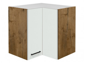 Horní rohová kuchyňská skříňka Avila HE60, dub lancelot/krémová, šířka 60 cm