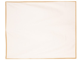 Vánoční ubrus 130x160 cm, krémový se zlatým okrajem