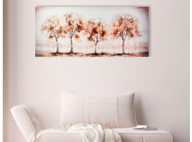 Obraz na plátně Stromy v řadě, 150x50 cm