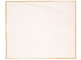 Vánoční ubrus 130x220 cm, krémový se zlatým okrajem