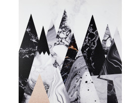 Obraz na plátně Abstrakce hory, 50x50 cm