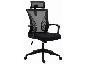 Kancelářská židle Laura, černá látka