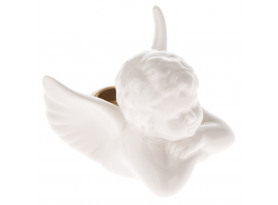 Svícen Anděl, bílý porcelán