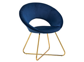 Jídelní židle Elisa, modrá látka