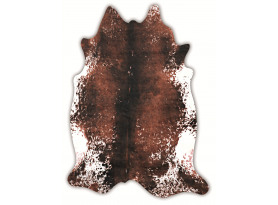 Imitace kravské kůže hnědé skvrny, 120x150 cm