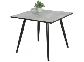 Čtvercový jídelní stůl Alena 90x90 cm, šedý beton