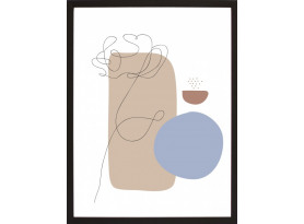 Rámovaný obraz Abstraktní obrazec I, 30x40 cm
