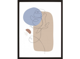 Rámovaný obraz Abstraktní obrazec II, 30x40 cm