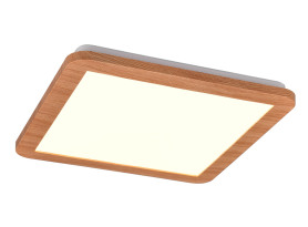 Stropní LED osvětlení Camillus 30x30 cm, imitace dřeva