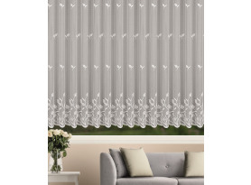 Záclona Sofie 300x175 cm, vzor lístky