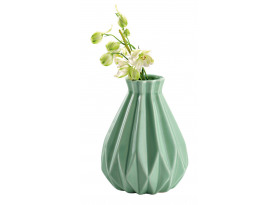 Dekorativní váza výška 13,5 cm, zelená