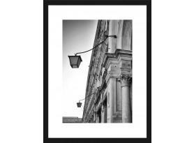 Rámovaný obraz Lampy 30x40 cm, černobílý