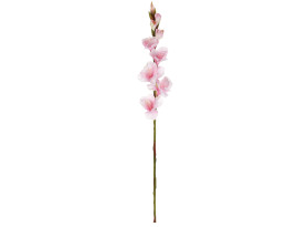 Umělá květina Gladiola 85 cm, růžová