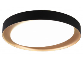 Stropní LED osvětlení Zeta 48 cm, černo-zlaté