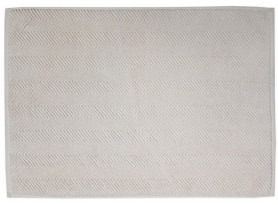 Koupelnová předložka Ocean, BIO bavlna, Oxford Tan, vlnkovaný vzor, 50x70 cm