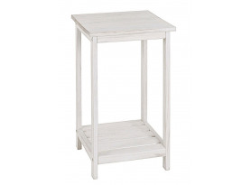 Přístavný stolek Tanja, bílá vintage
