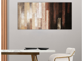 Ručně malovaný obraz Abstrakt, 140x70 cm