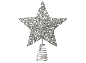 Vánoční ozdoba Špice hvězda, stříbrná