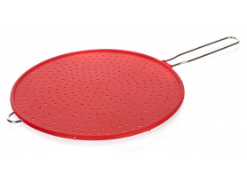 Ochranné síto na pánev Culinaria 28 cm, červené, silikon