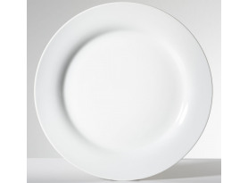 Mělký talíř bílý, 26,6 cm