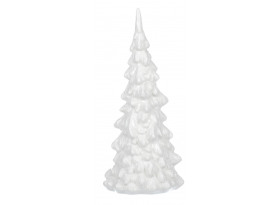 Vánoční dekorace Zimní zasněžený stromeček, 23 cm