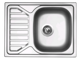 Nerezový dřez s odkapem Sinks Okio 650 V, matný