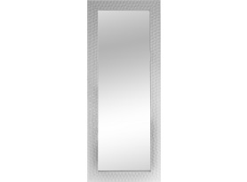 Nástěnné zrcadlo Bianca 45x145 cm, bílé