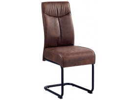 Jídelní židle York, hnědá vintage látka