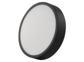 Stropní/nástěnné LED osvětlení Nexxo 22,5 cm, černé kulaté
