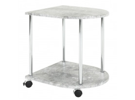 Odkládací stolek na kolečkách Marburg, šedý beton
