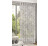 Voálová záclona Cento 135x245 cm, šedá s listy