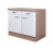Dolní kuchyňská skříňka Valero US100, dub sonoma/bílý lesk, šířka 100 cm