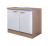 Kuchyňská skříňka s dřezem Valero DSPU 100ES, dub sonoma/bílý lesk, šířka 100 cm