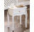 Odkládací/noční stolek Baroque, bílý