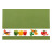 Vaflová kuchyňská utěrka 50x70 cm, zelenina, mechově zelená