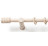 Záclonová tyč s háčky Rullo 160 cm, bílé dřevo